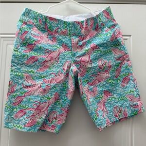 Lilly Pulitzer Chipper Colorful Lobster Print Shorts